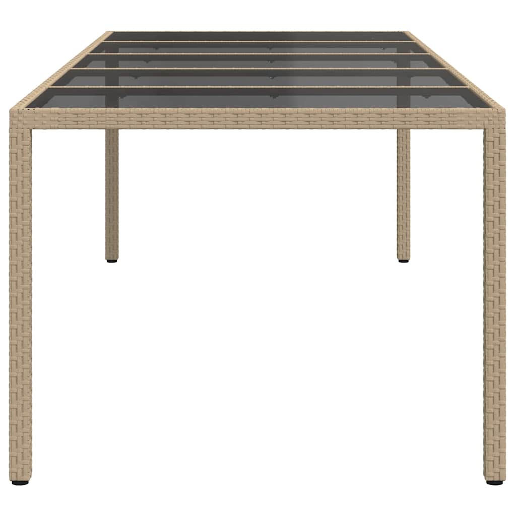 Tuinstafel Beige 250 x 100 x 75 cm poly rattan