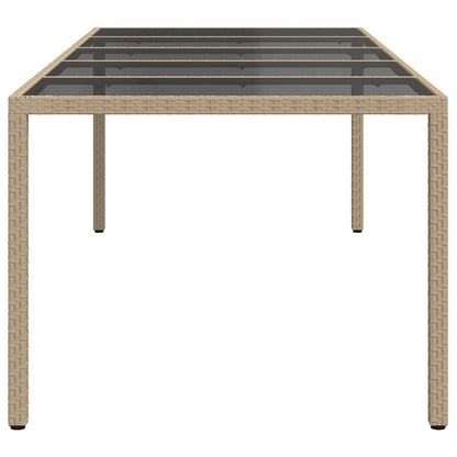Tuinstafel Beige 250 x 100 x 75 cm poly rattan