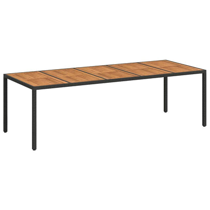 Tuinstafel Zwart 250 x 100 x 75 cm poly rattan