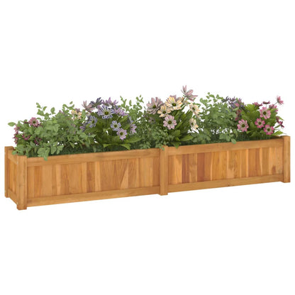 Plantenbak Verhoogd Massief Teakhout 150 x 30 x 25 cm