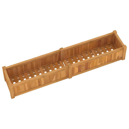 Plantenbak Verhoogd Massief Teakhout 150 x 30 x 25 cm