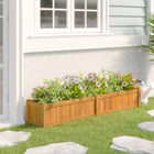 Raised Planter 150x30x25 cm Solid Teak