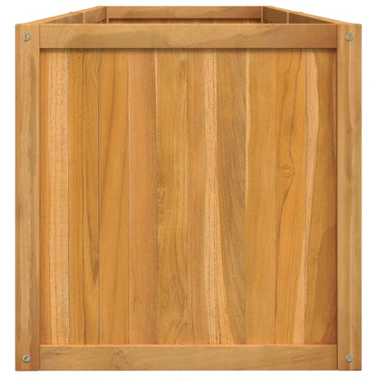 Plantenbak verhoogd 150x50x50 cm massief teakhout