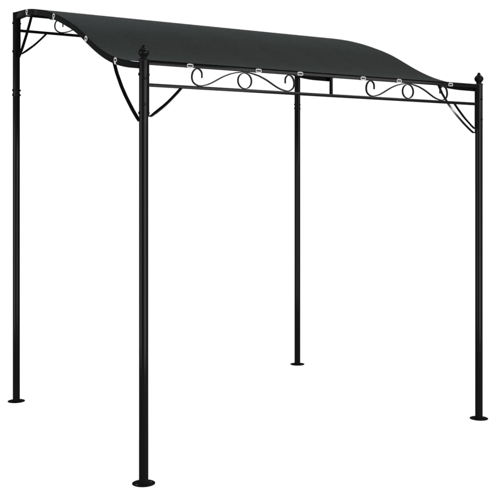 Luifel 2X2,3 M 180 G/M² Stof En Staal Kleurig Antraciet
