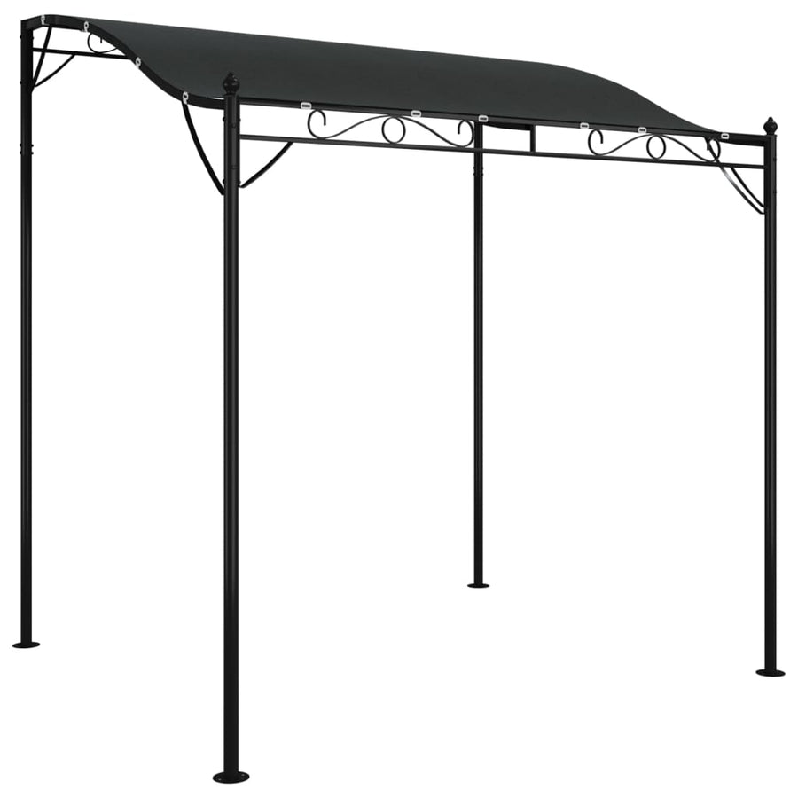 Luifel 2X2,3 M 180 G/M² Stof En Staal Kleurig Antraciet