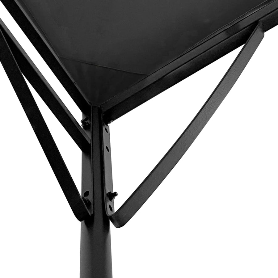 Luifel 2X2,3 M 180 G/M² Stof En Staal Kleurig Antraciet