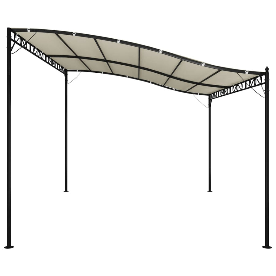 Luifel 4X3 M 180 G/M² Stof En Staal Crèmekleurig