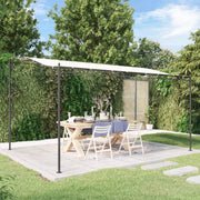 Luifel 4x3 m crèmekleurig polyester staal