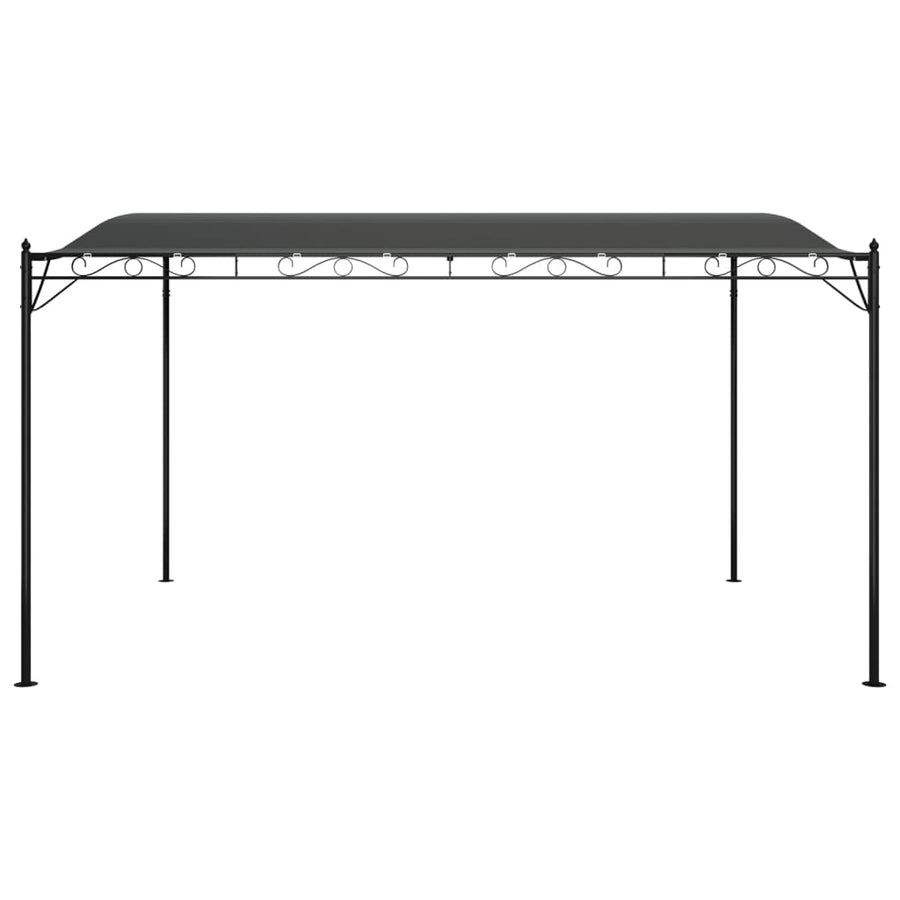 Luifel 4X3 M 180 G/M² Stof En Staal Antracietkleurig