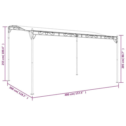 Luifel 4X3 M 180 G/M² Stof En Staal 1