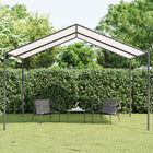 Prieel 4x4x2.6 m staal polyester wit