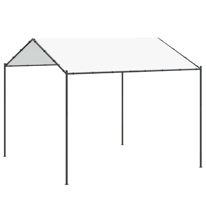 Prieel Wit 4 x 4 x 2,6 m Staal en Polyester