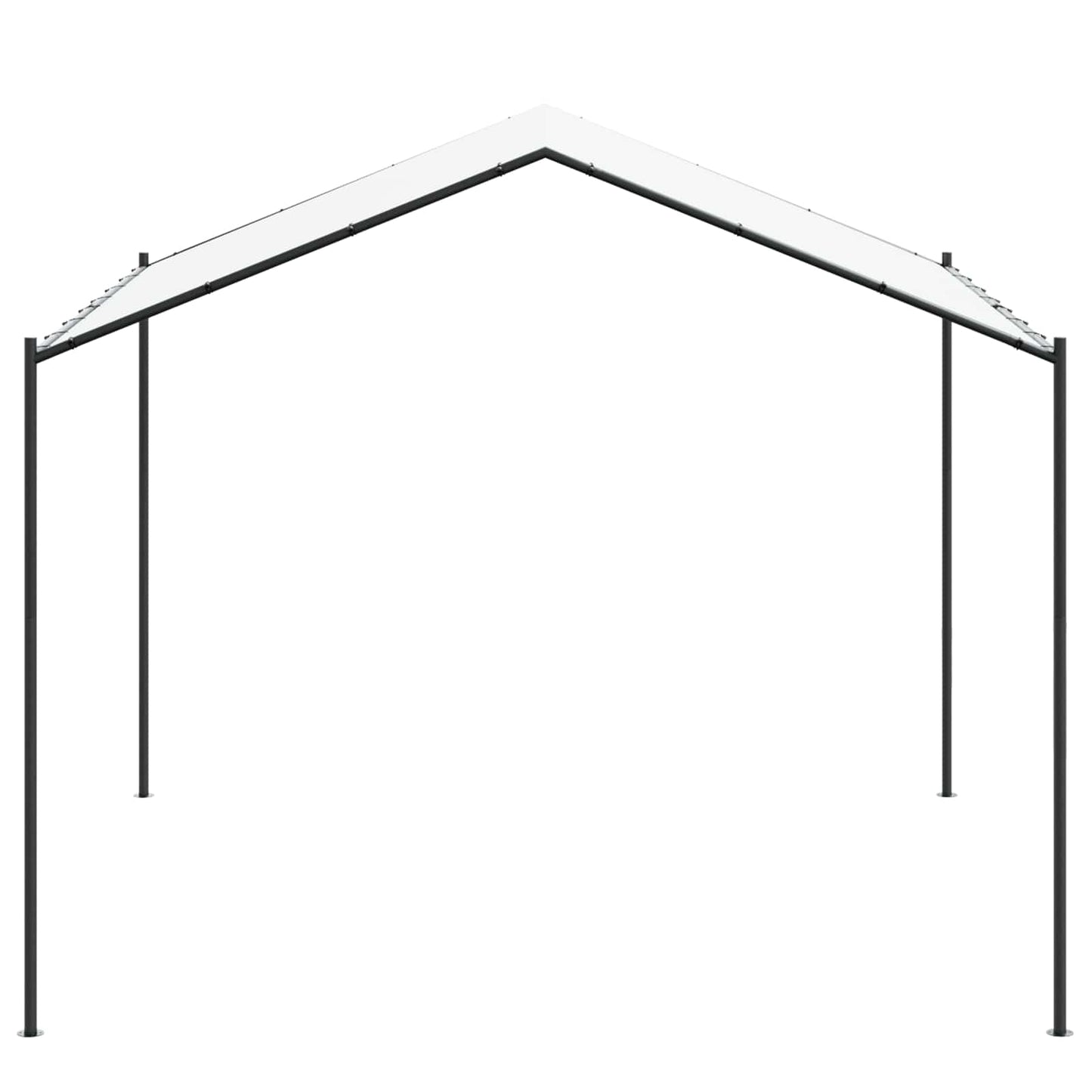Prieel Wit 4 x 4 x 2,6 m Staal en Polyester