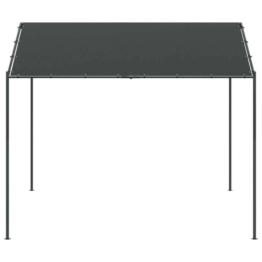 Tuinpaviljoen 4X4 M Staal En Stof Antracietkleurig