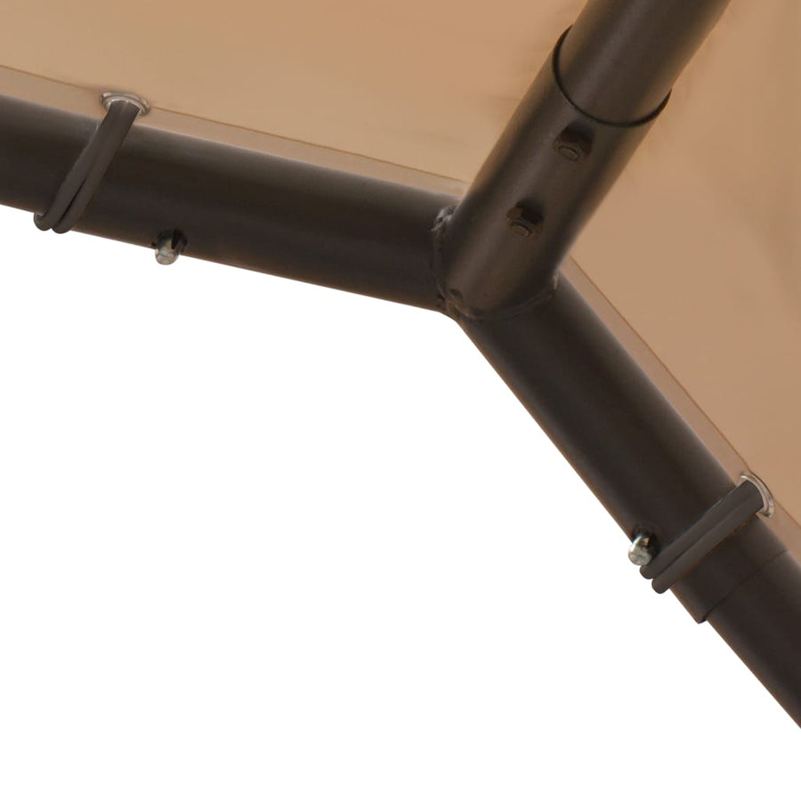 Tuinpaviljoen 4X4 M Staal En Stof Beige