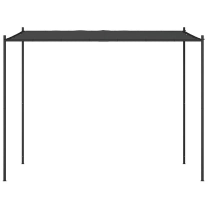 Prieel 3X3 M 180 G/M² Stof En Staal Antracietkleurig