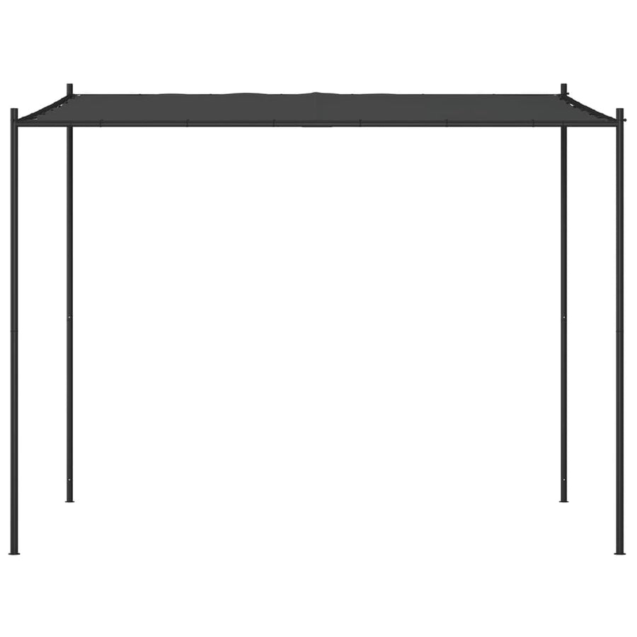 Prieel 3X3 M 180 G/M² Stof En Staal Antracietkleurig