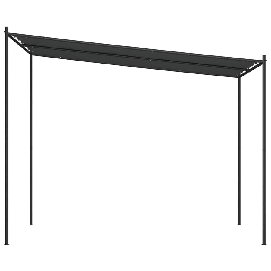 Prieel 3X3 M 180 G/M² Stof En Staal Antracietkleurig