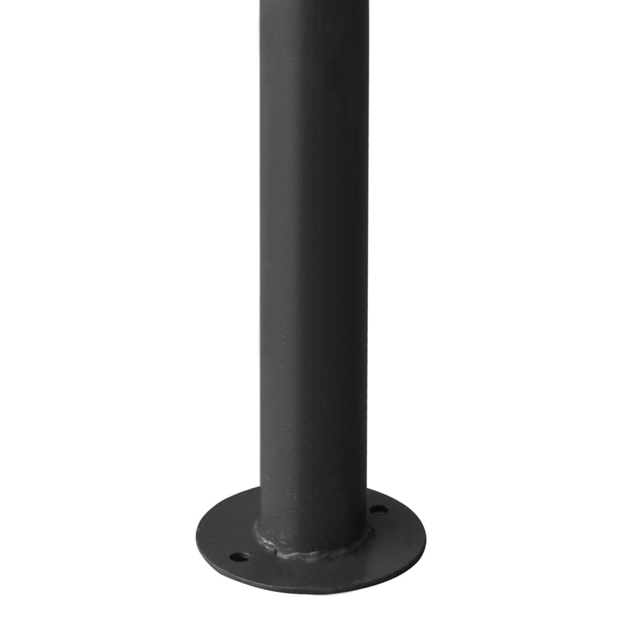 Prieel 3X3 M 180 G/M² Stof En Staal Antracietkleurig