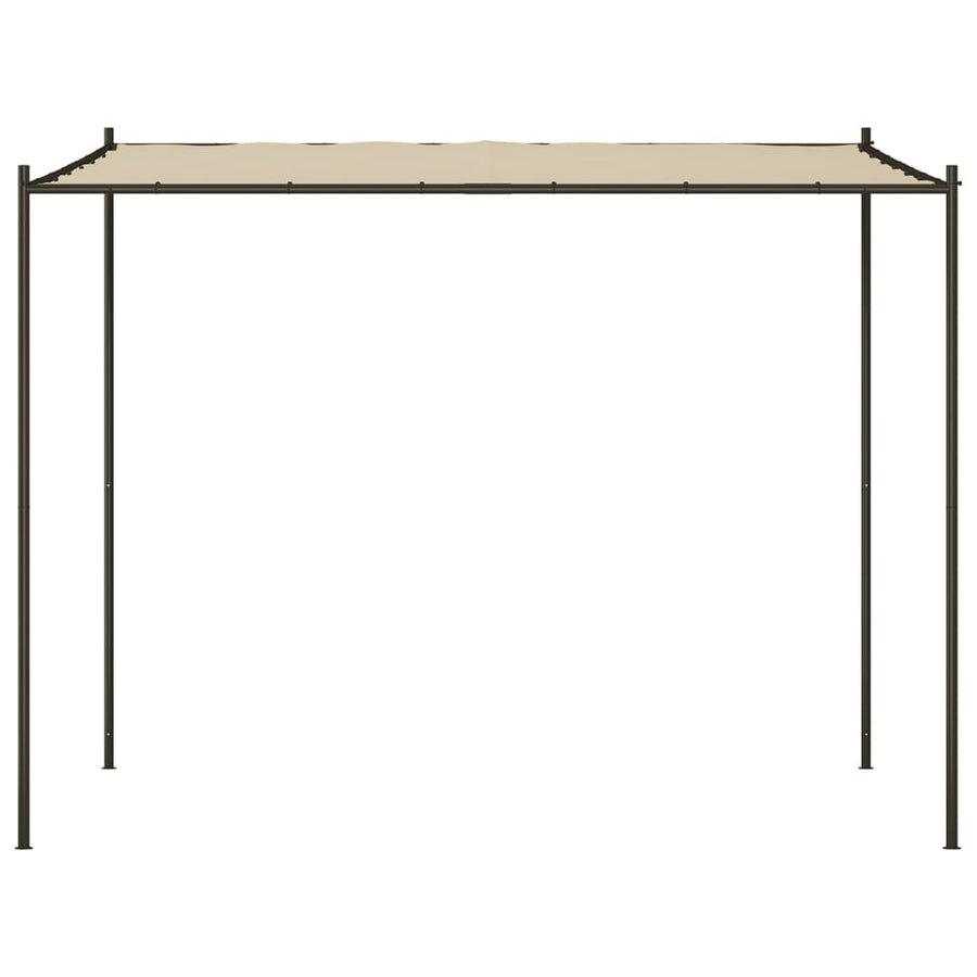 Prieel 3X3 M 180 G/M² Stof En Staal Beige