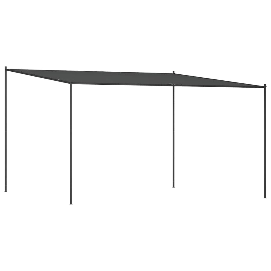 Prieel 4x4 m 180 g/m² stof en staal antracietkleurig