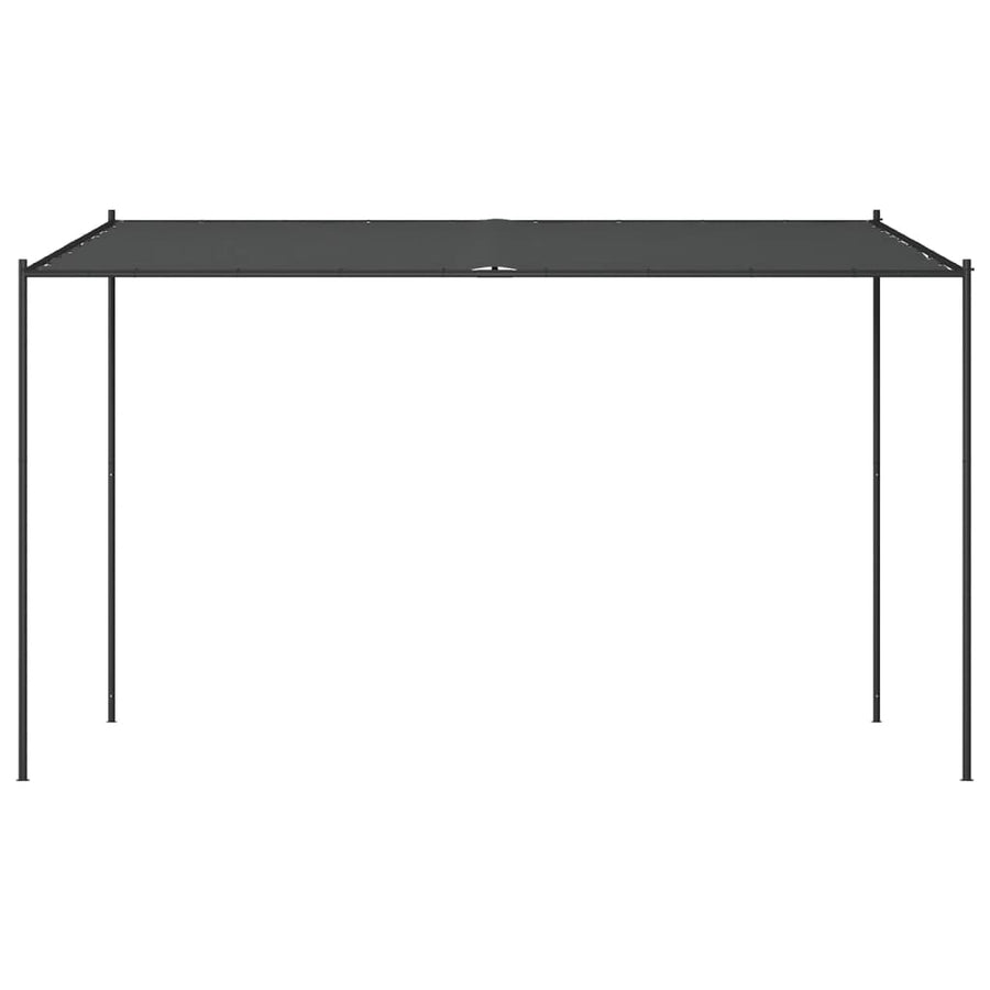 Prieel 4x4 m 180 g/m² stof en staal antracietkleurig