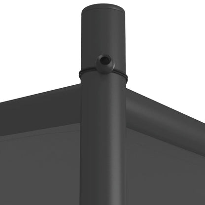 Prieel 4x4 m 180 g/m² stof en staal antracietkleurig