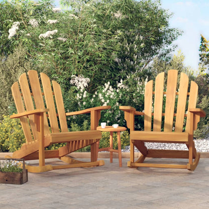 Schommelstoelen 2 St Adirondack 79X100X103 Cm Massief Teakhout 2