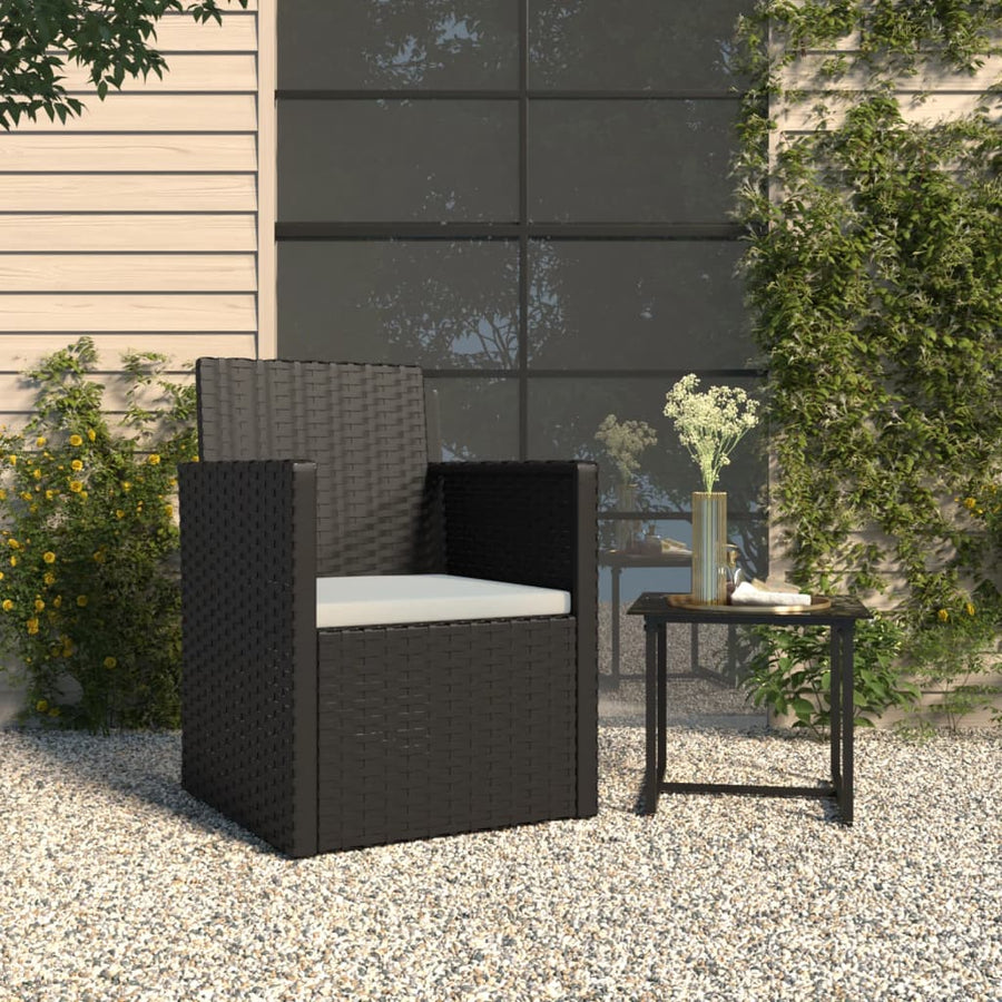 Tuinstoel Met Kussen Poly Rattan 1