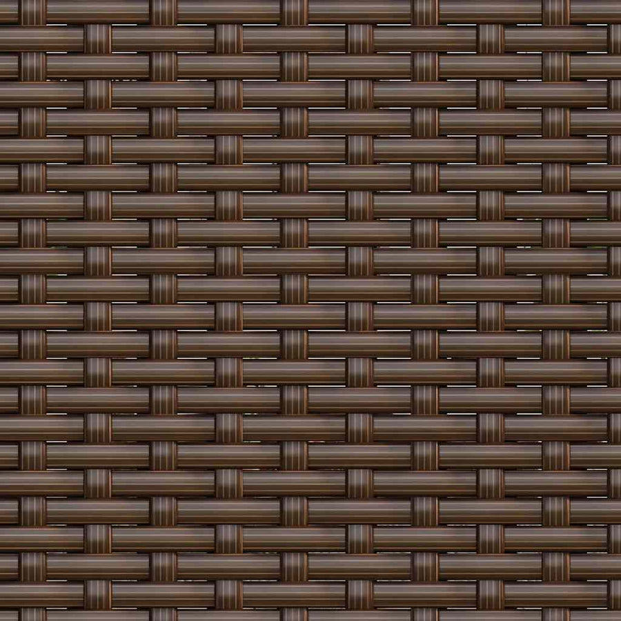 Tuinbank 3-Zits Met Kussens Poly Rattan Bruin