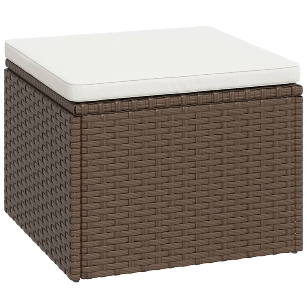 Loungeset Poly Rattan Bruin