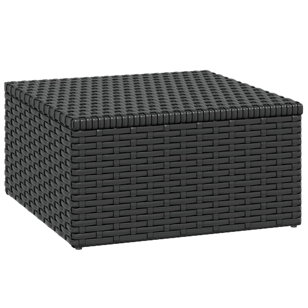 Loungeset Poly Rattan Zwart