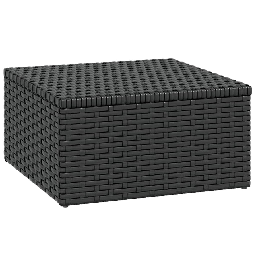 Loungeset Poly Rattan Zwart