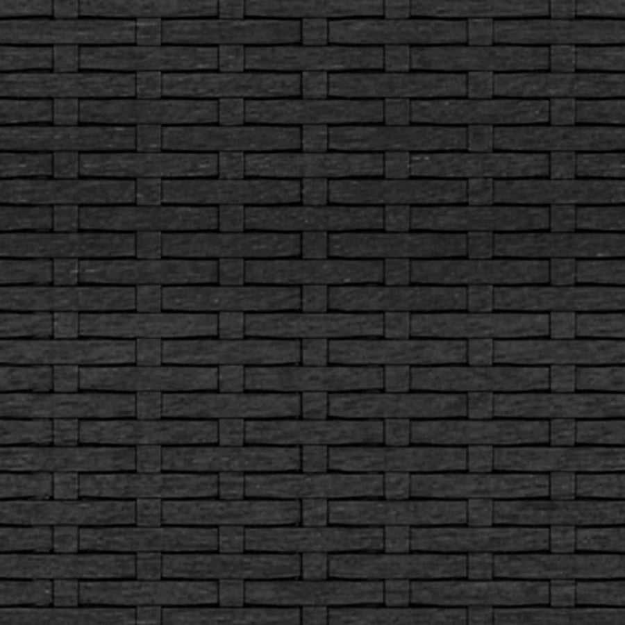 Loungeset Poly Rattan Zwart