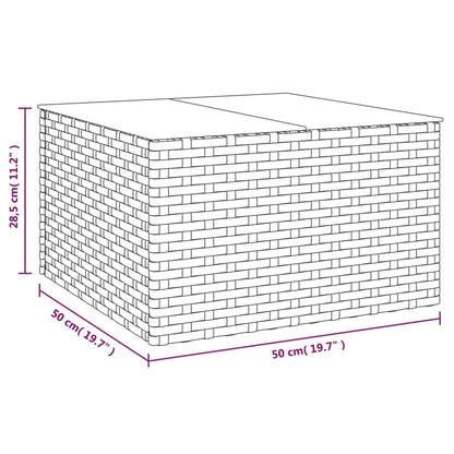 -Delige Loungeset Met Kussens Poly Rattan Grijs