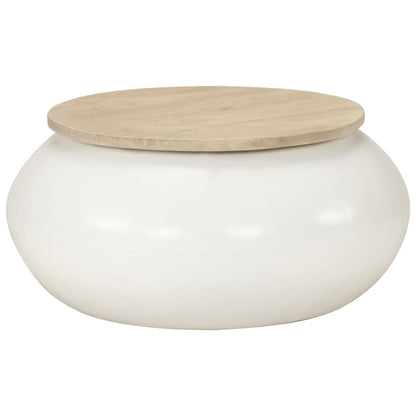 Salontafel 51x51x27 cm massief mangohout