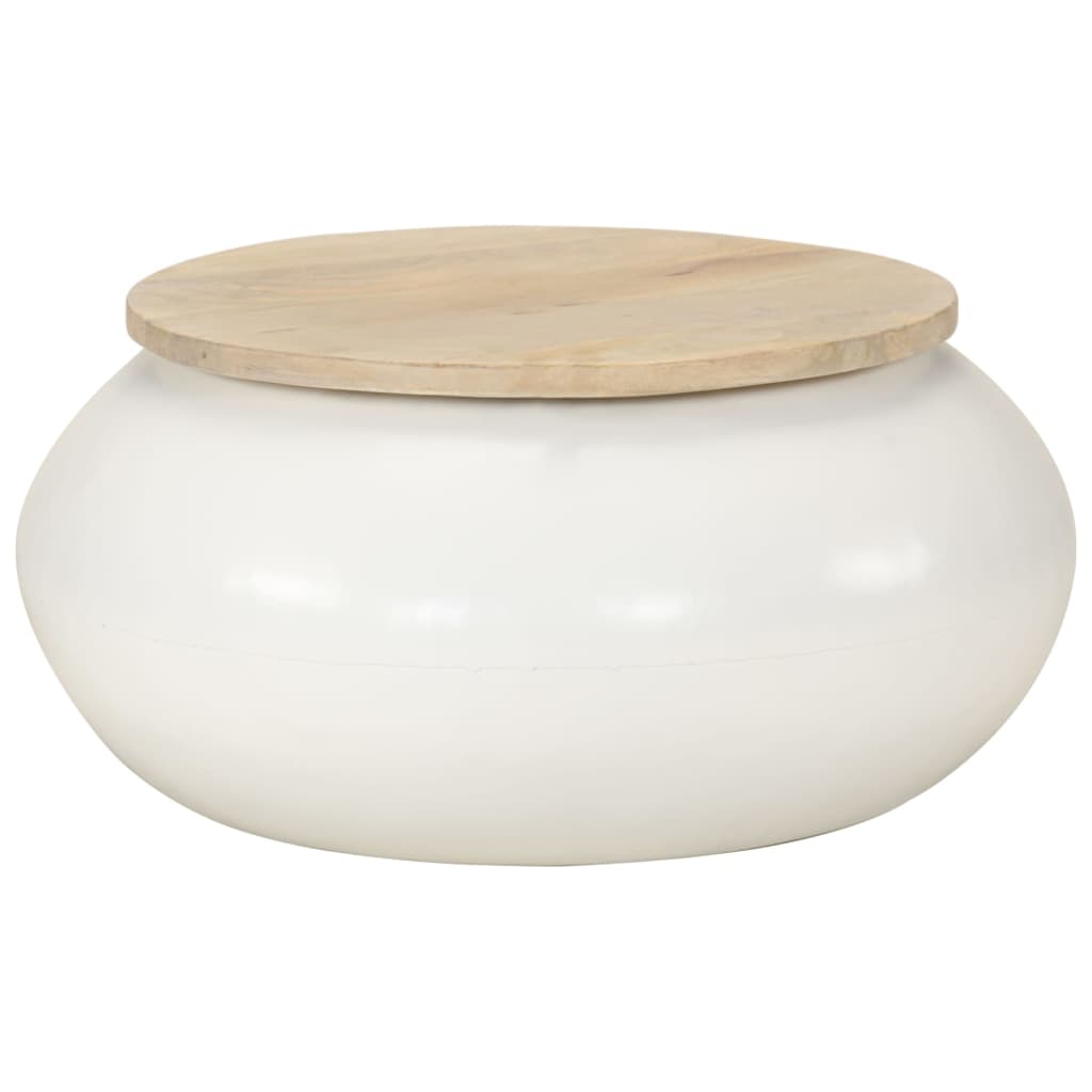 Salontafel 51x51x27 cm massief mangohout