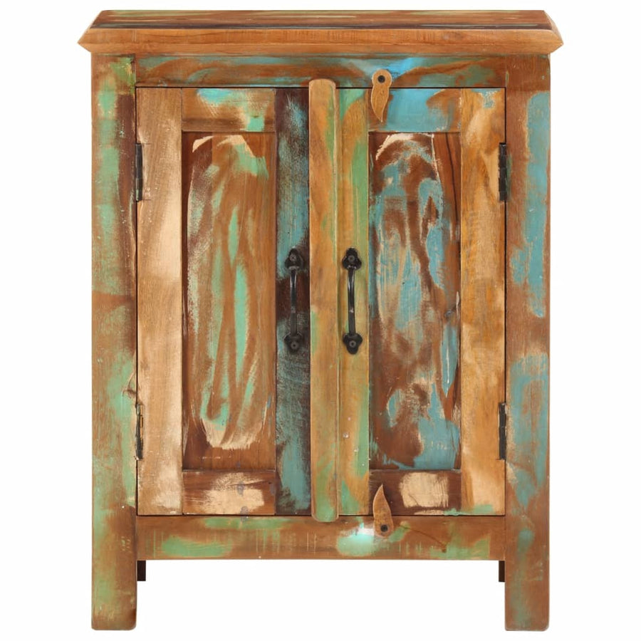 Dressoir Met 2 Deuren 55X30X70 Cm Massief Gerecycled Hout