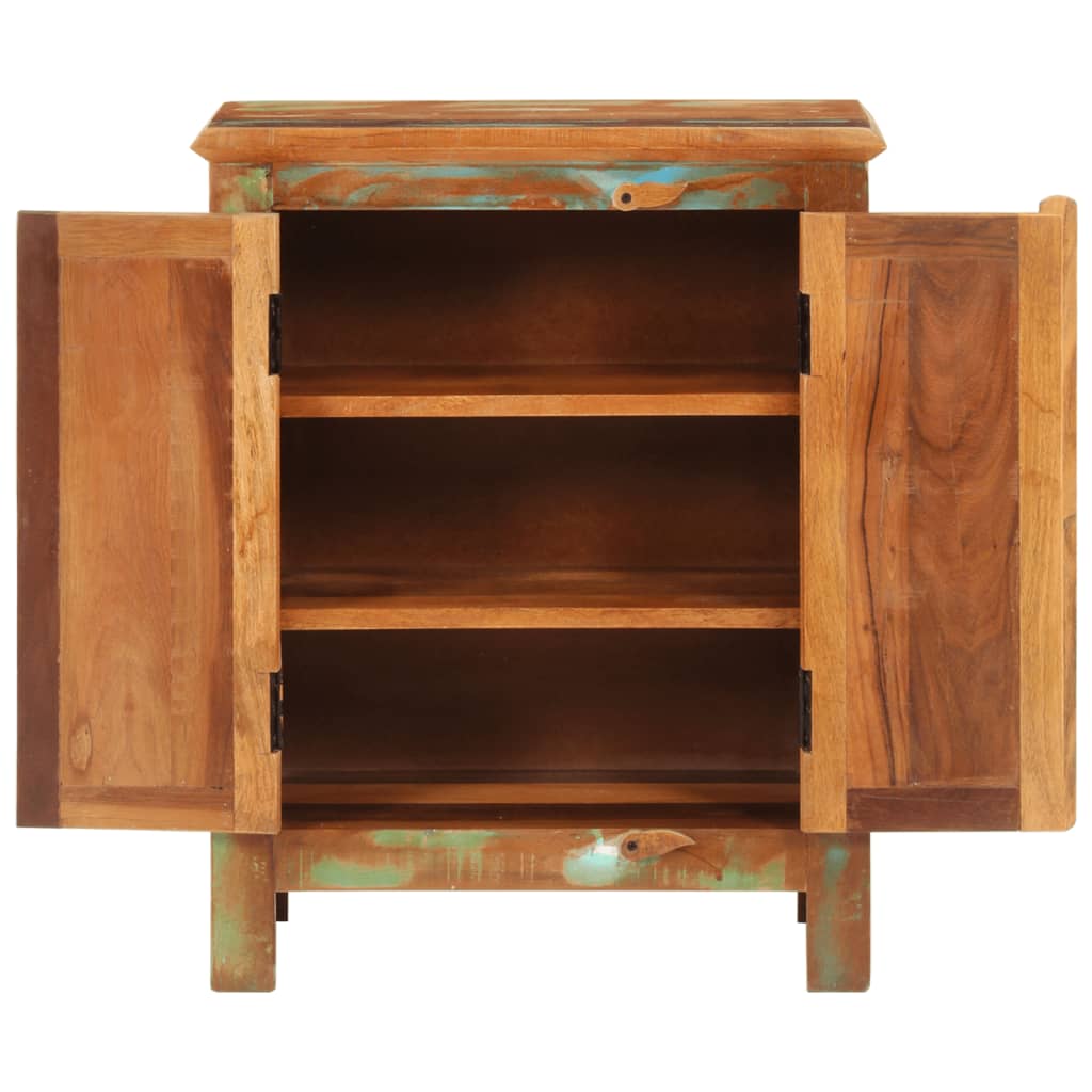 Dressoir Met 2 Deuren 55X30X70 Cm Massief Gerecycled Hout
