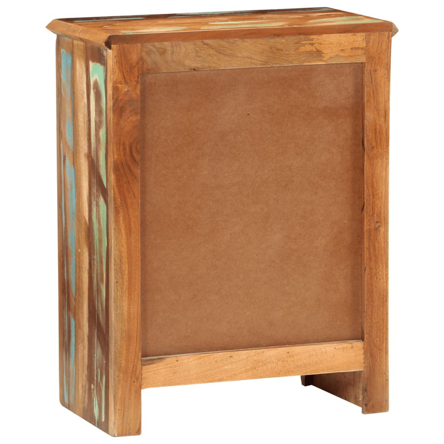 Dressoir Met 2 Deuren 55X30X70 Cm Massief Gerecycled Hout