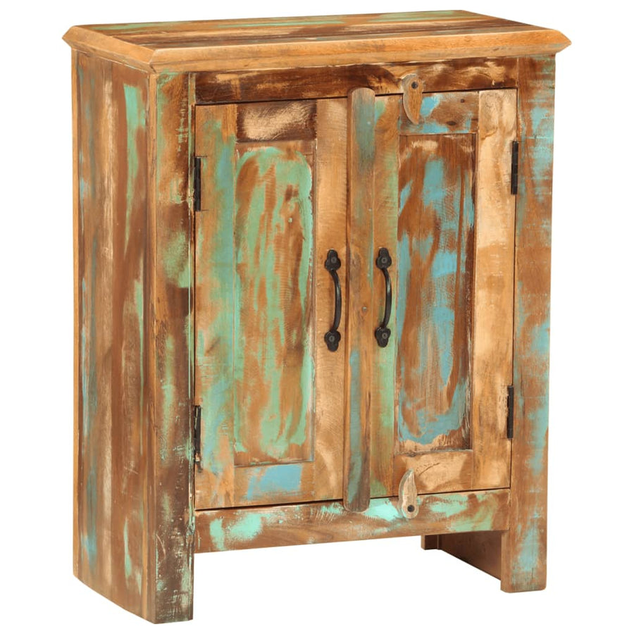 Dressoir Met 2 Deuren 55X30X70 Cm Massief Gerecycled Hout