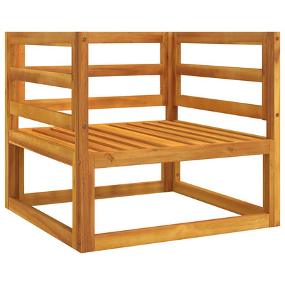 Tuinstoel met kussens massief acaciahout taupe