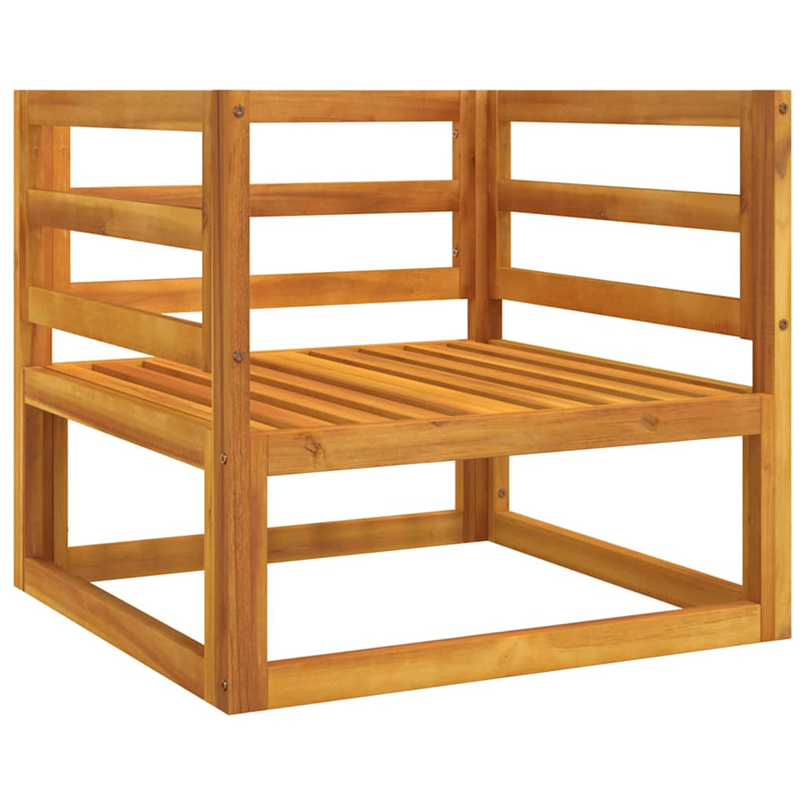 Tuinstoel met kussens massief acaciahout taupe