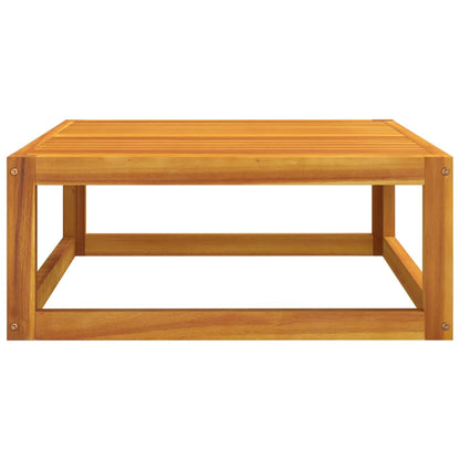 2-Delige Loungeset Met Kussens Massief Acaciahout Lichtgrijs midden + hoekTafel