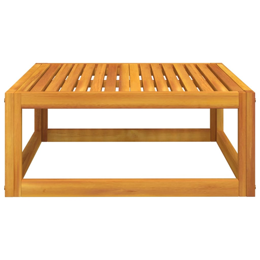 2-Delige Loungeset Met Kussens Massief Acaciahout Groen midden + hoekTafel