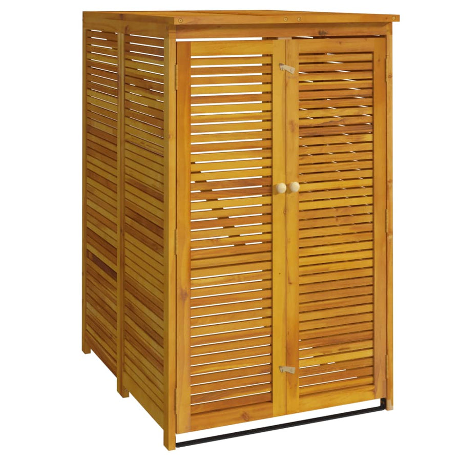 Afvalbakberging Enkel 70X89X117 Cm Massief Acaciahout 1 container