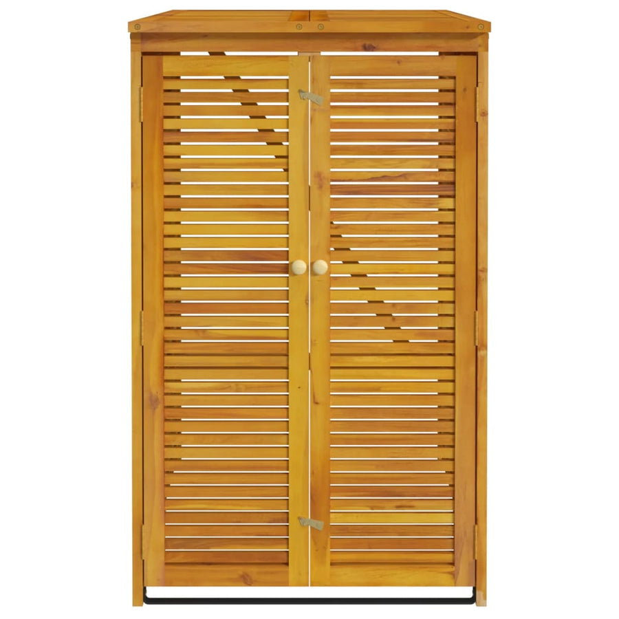 Afvalbakberging Enkel 70X89X117 Cm Massief Acaciahout 1 container