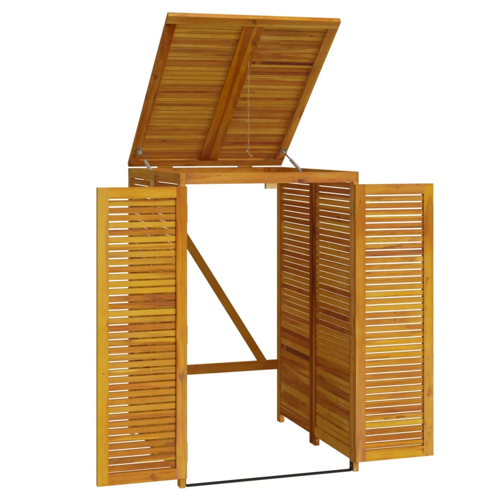 Afvalbakberging Enkel 70X89X117 Cm Massief Acaciahout 1 container