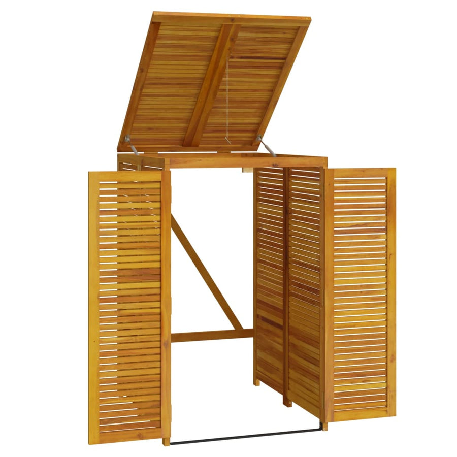 Afvalbakberging Enkel 70X89X117 Cm Massief Acaciahout 1 container
