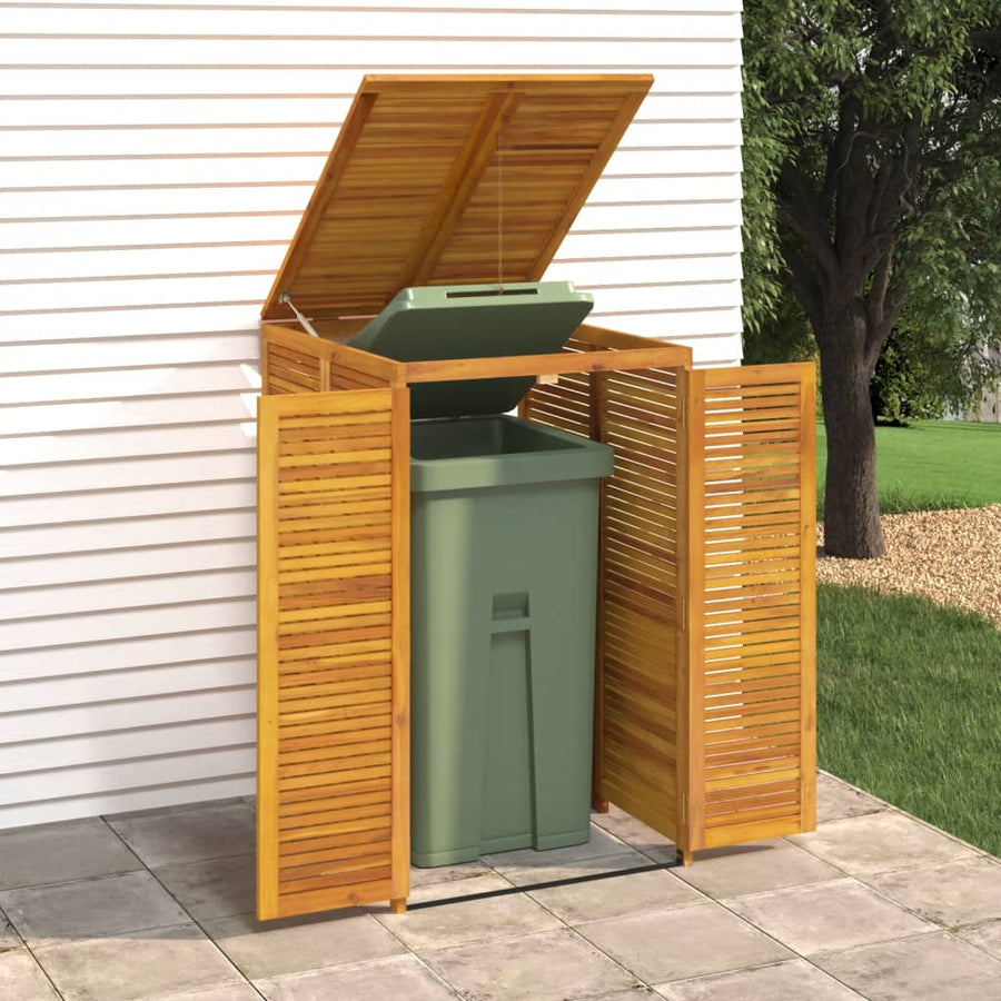 Afvalbakberging Enkel 70X89X117 Cm Massief Acaciahout 1 container